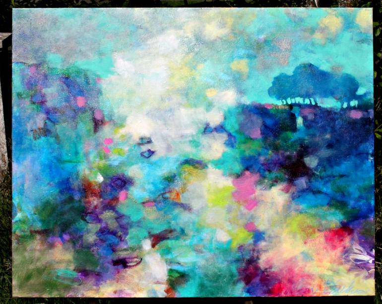 Original Abstract Landscape Painting by Kerry Swan 