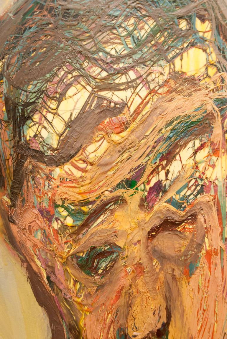 Original Abstract People Painting by Joe Turek