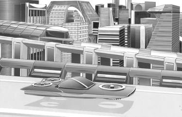 Original Illustration Cities Drawings by Fabrice Gayot