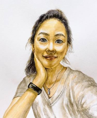 Original Figurative People Paintings by Sari Kim