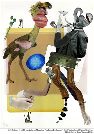 Original Figurative Abstract Collage by Boris Andreas Duhm