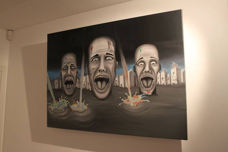 Original Surrealism Fantasy Painting by Adomas Storpirstis