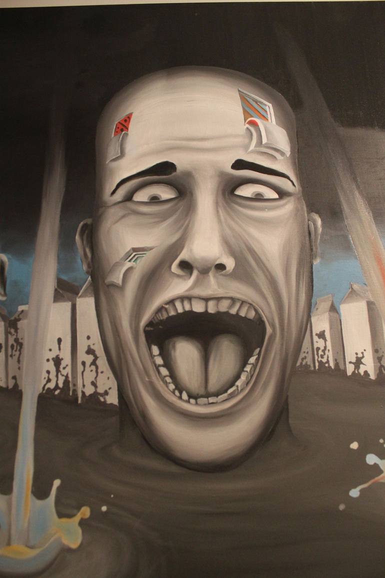 Original Surrealism Fantasy Painting by Adomas Storpirstis