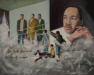 Original Documentary Men Paintings by Cyril Harris