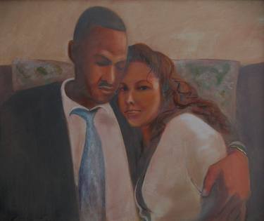 Original Portraiture People Painting by Cyril Harris