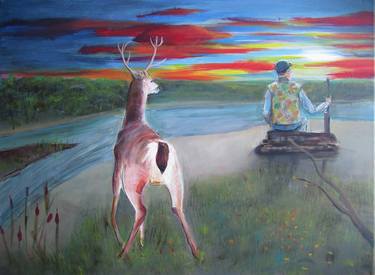 Original Documentary Animal Painting by Cyril Harris