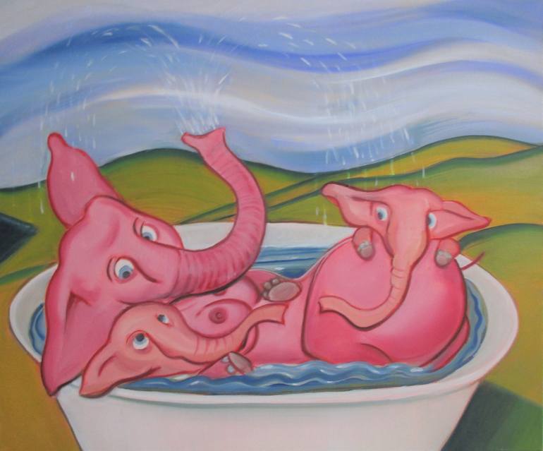 Print of Abstract Expressionism Animal Paintings by Cyril Harris