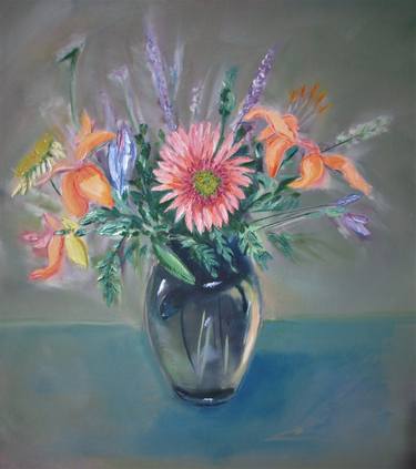 Original Impressionism Floral Paintings by Cyril Harris