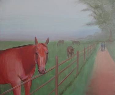 Original Folk Horse Paintings by Cyril Harris