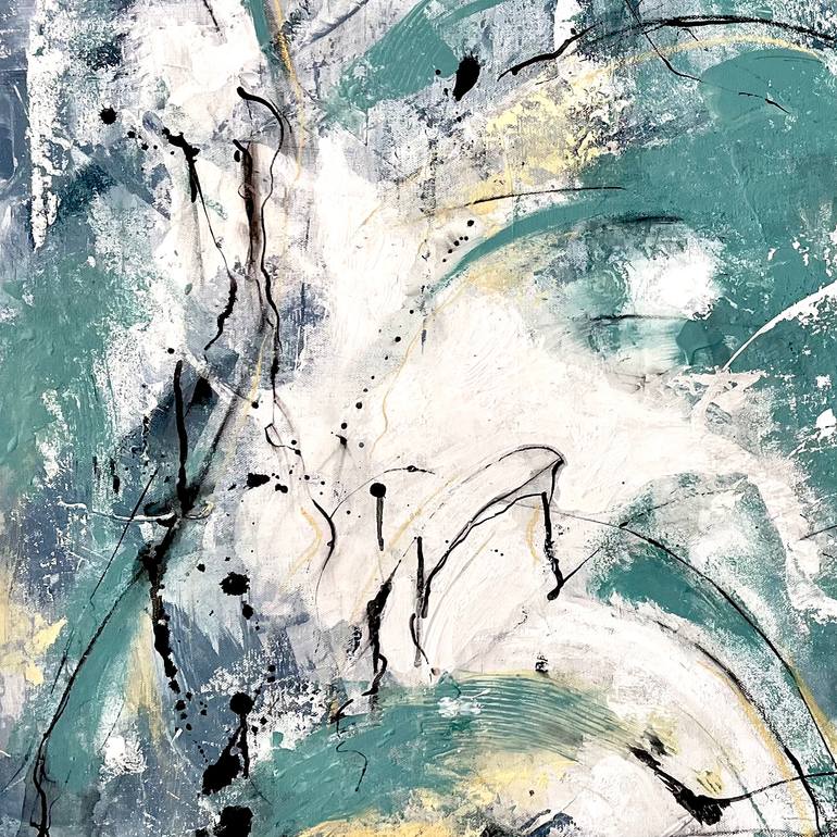 Original Abstract Expressionism Abstract Painting by Madeleine Wories