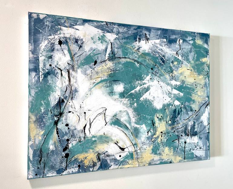 Original Abstract Expressionism Abstract Painting by Madeleine Wories