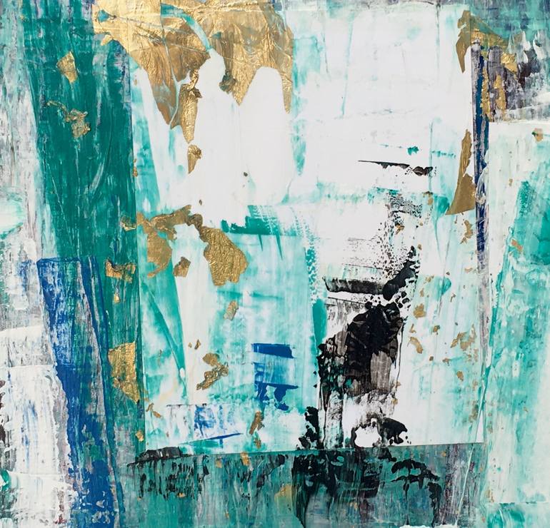 Original Abstract Expressionism Abstract Painting by Madeleine Wories