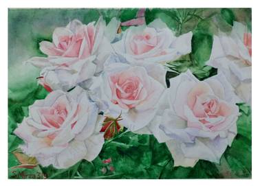Original Floral Paintings by Shakeel Mirza