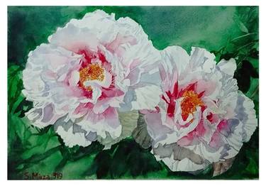 Original Impressionism Floral Paintings by Shakeel Mirza