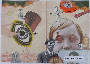 Original Surrealism Religion Collage by Martin Gerstenberger