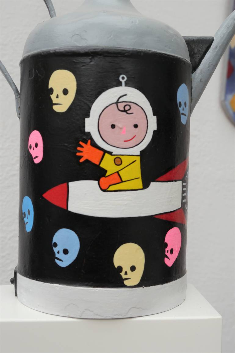 Original Modernism Cartoon Sculpture by Martin Gerstenberger