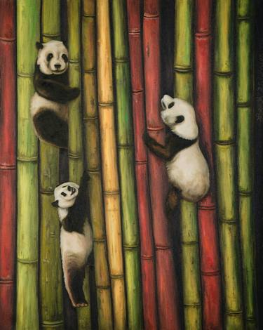 Pandas Climbing Bamboo thumb