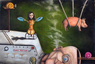 Original Surrealism Fantasy Paintings by Leah Saulnier