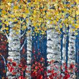 Mountain Light Colorado  Dimensional Palette Knife by OLena  Art