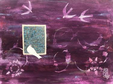 Original Abstract Expressionism Garden Paintings by Marjane Saidi