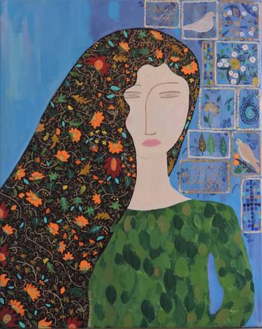 Print of People Paintings by Marjane Saidi
