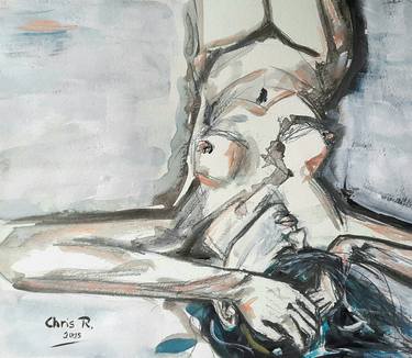 Print of Expressionism Erotic Drawings by Christel Roelandt