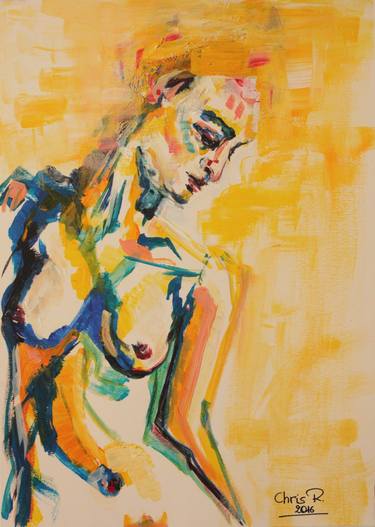 Print of Figurative Nude Paintings by Christel Roelandt