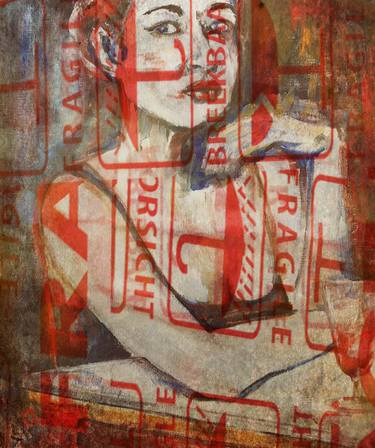 Print of Figurative Women Mixed Media by Christel Roelandt