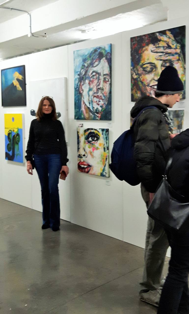 Original Figurative People Painting by Christel Roelandt