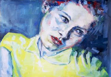 Print of Figurative Portrait Paintings by Christel Roelandt