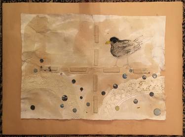 Saatchi Art Artist Beata Szechy; Paintings, “Today thoughts: My birds:  Blackbird” #art