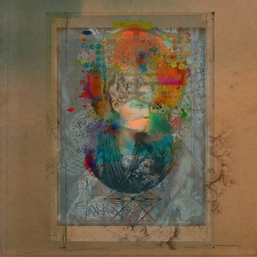 Print of Abstract Portrait Collage by Victoria Herrera