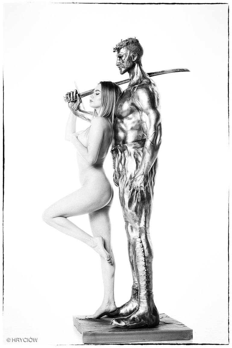 Original Modern Erotic Sculpture by Darius von Fluder