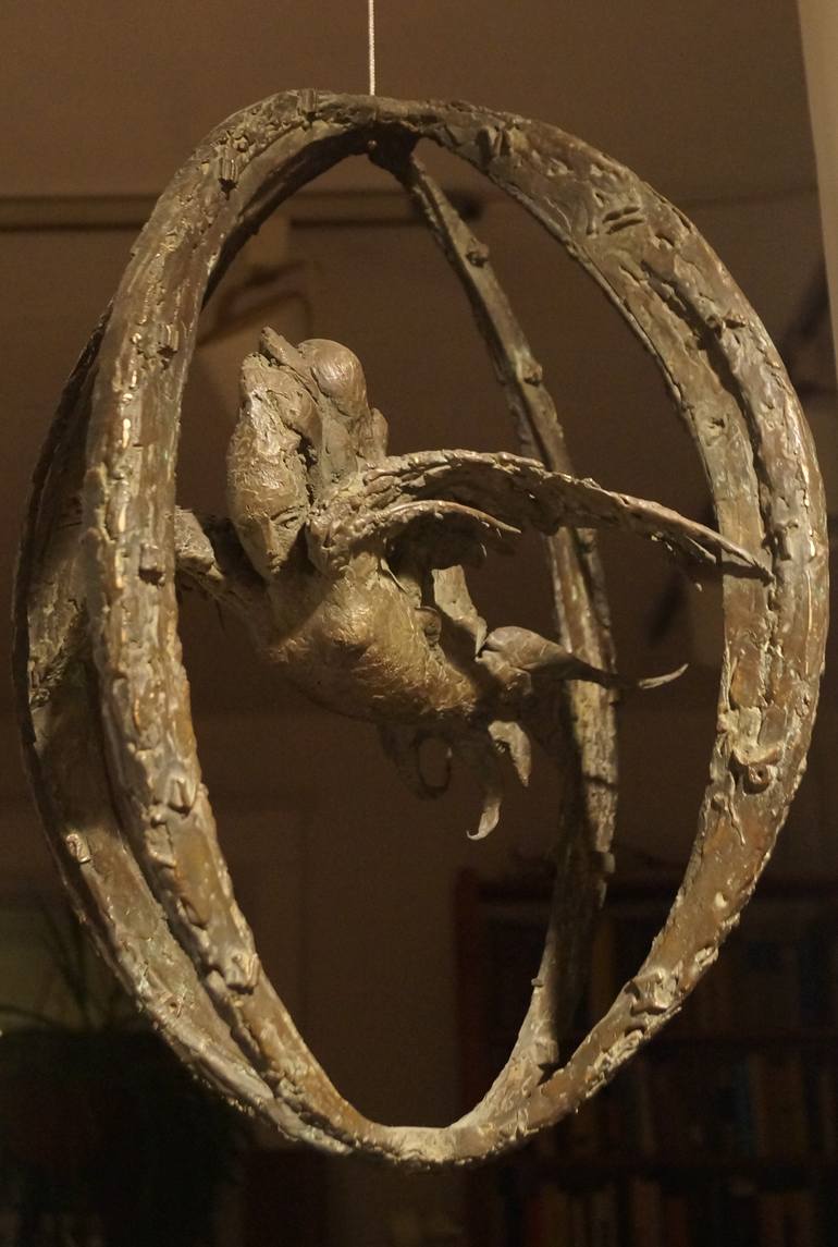 Original Expressionism Fantasy Sculpture by Burton Blistein