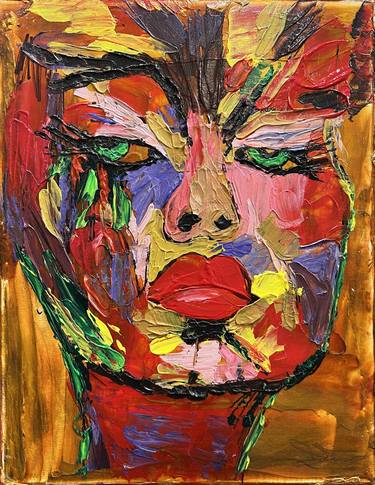 Original Abstract Expressionism Portrait Paintings by Deprise Brescia