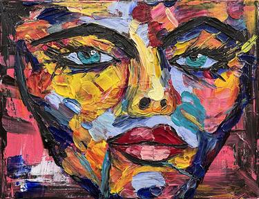 Original Abstract Portrait Paintings by Deprise Brescia