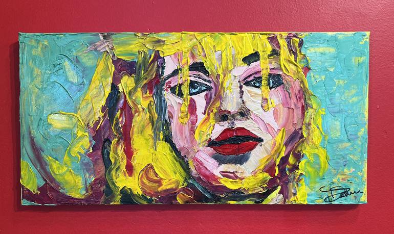 Original Abstract Portrait Painting by Deprise Brescia