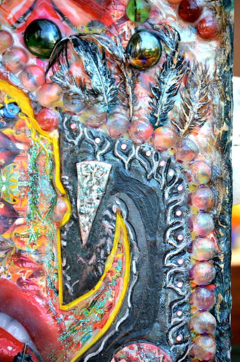 Original Conceptual Abstract Collage by Deprise Brescia