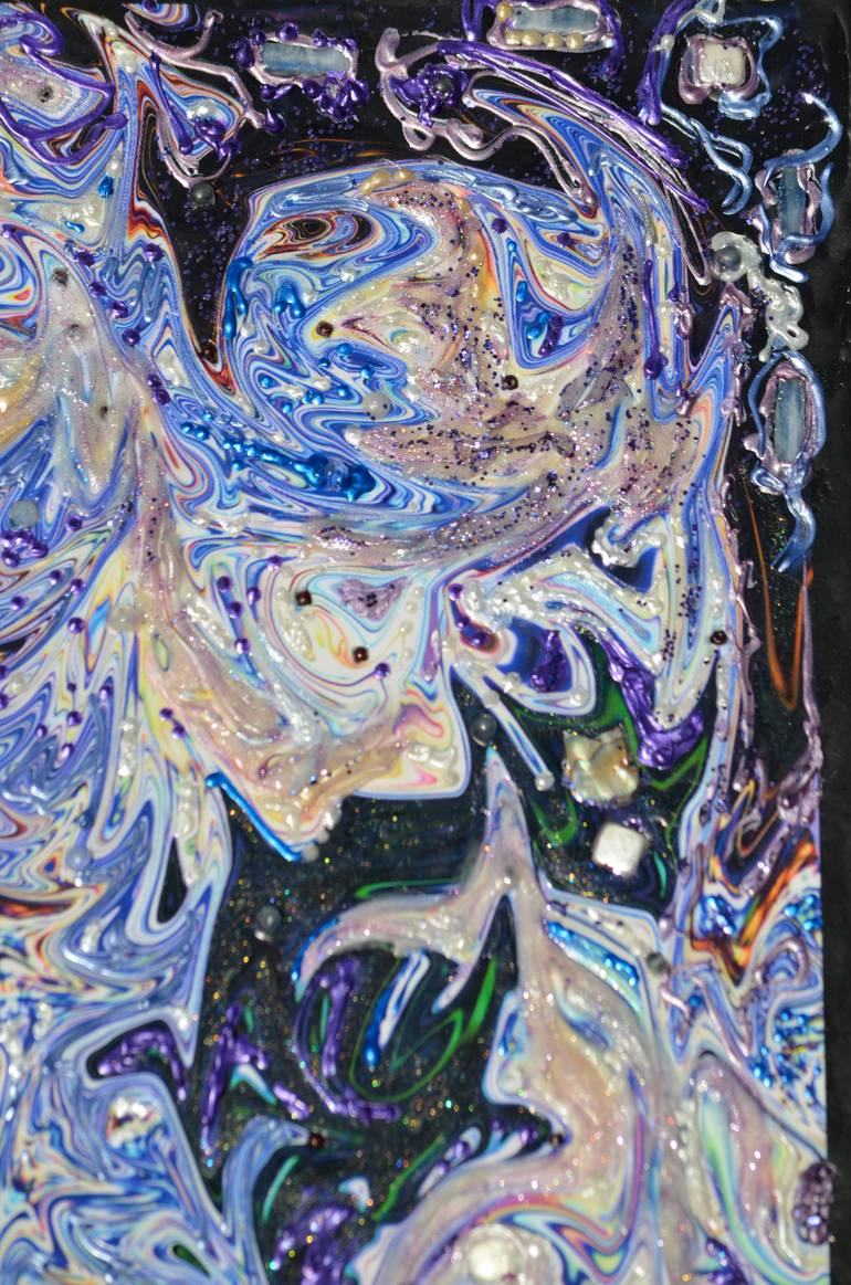 Original Abstract Expressionism Body Painting by Deprise Brescia