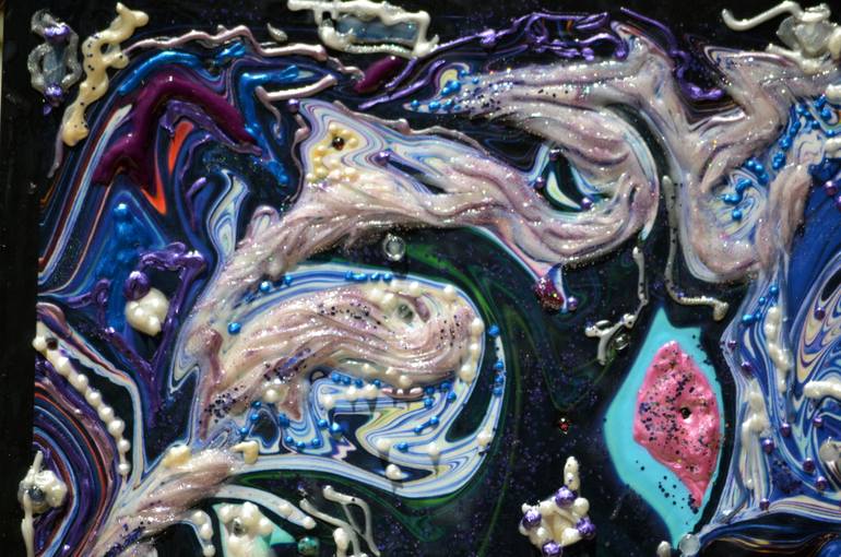 Original Abstract Expressionism Body Painting by Deprise Brescia