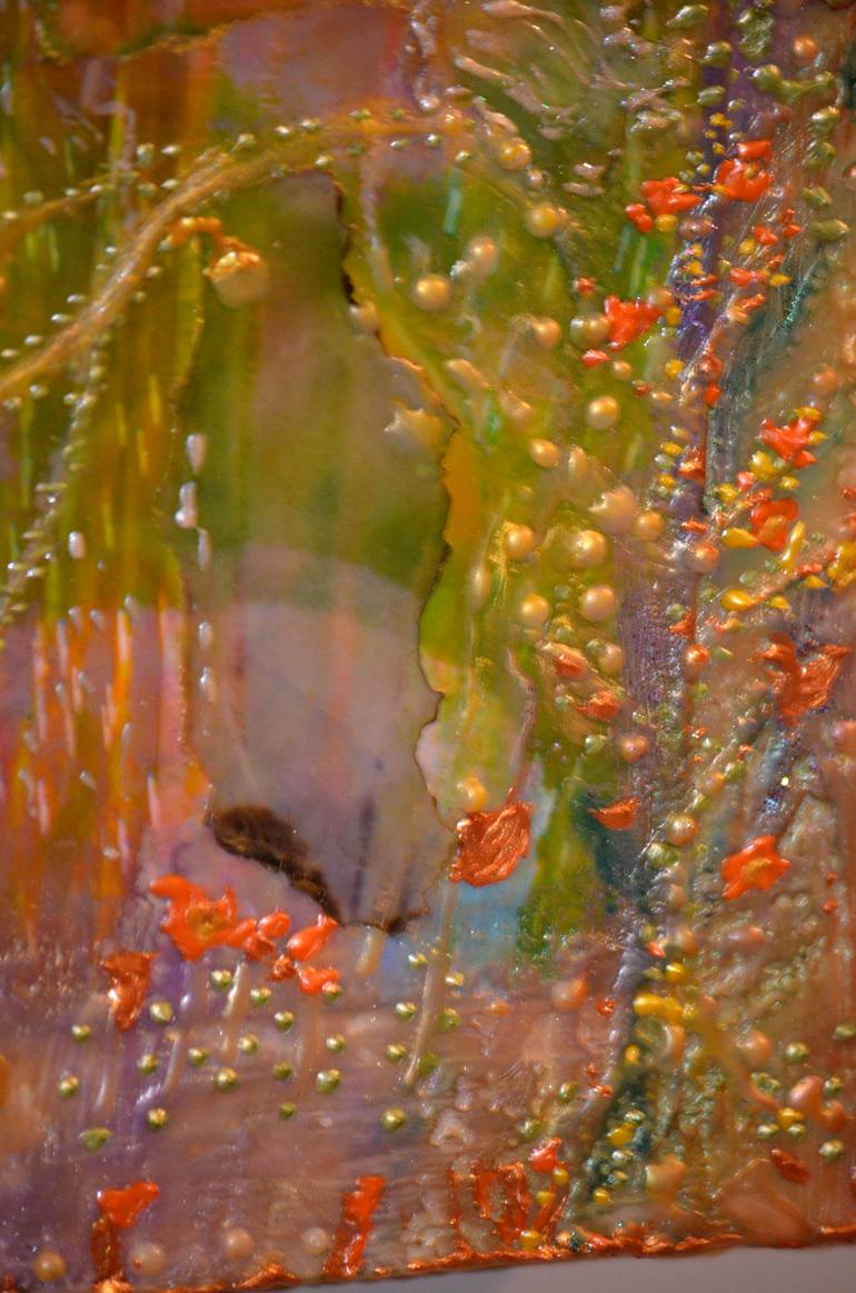 Original Impressionism Botanic Collage by Deprise Brescia