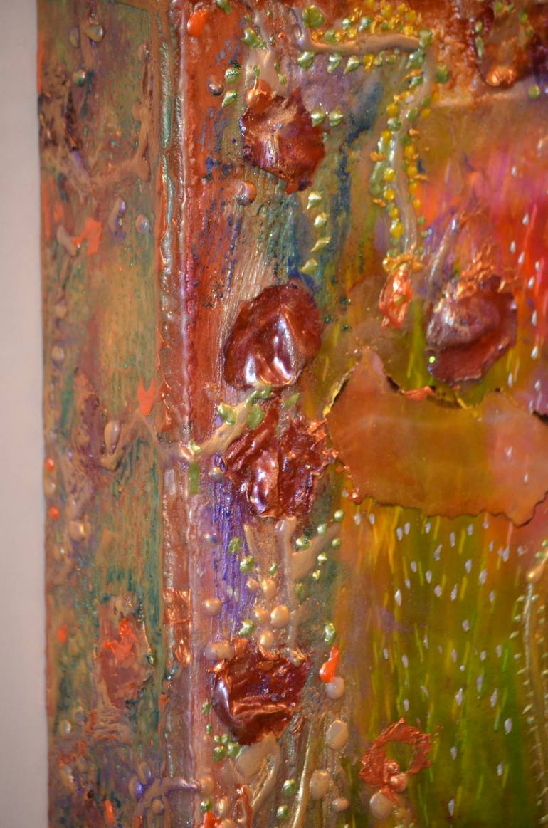 Original Impressionism Botanic Collage by Deprise Brescia