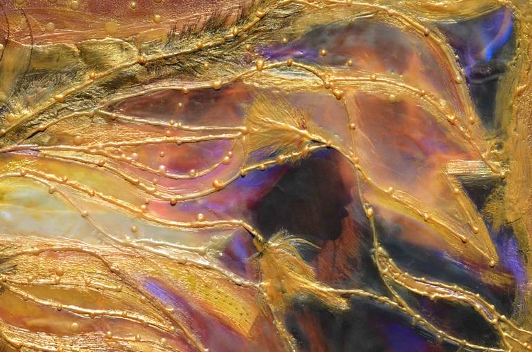 Original Abstract Expressionism Body Collage by Deprise Brescia