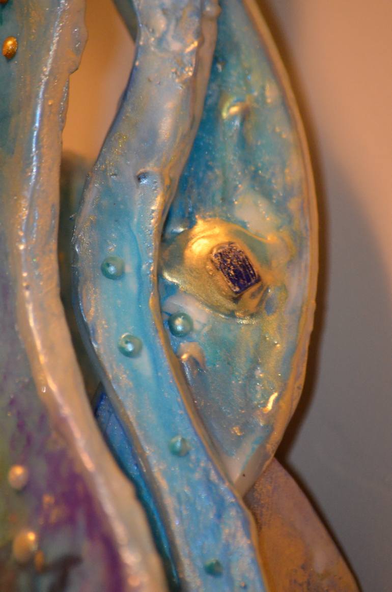 Original Abstract Seascape Collage by Deprise Brescia