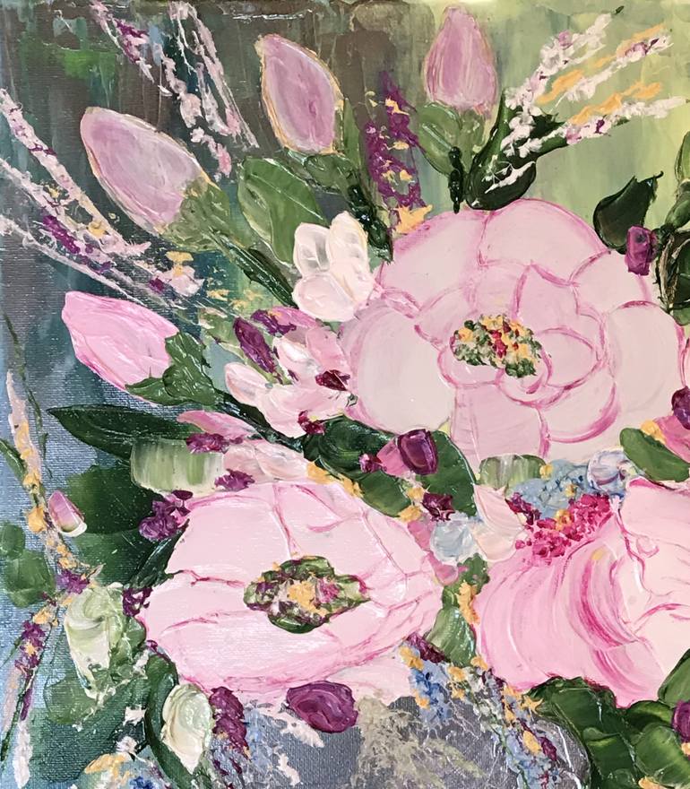 Original Floral Painting by Deprise Brescia