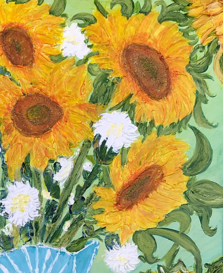 Original Impressionism Floral Painting by Deprise Brescia