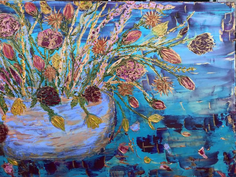 Original Floral Painting by Deprise Brescia