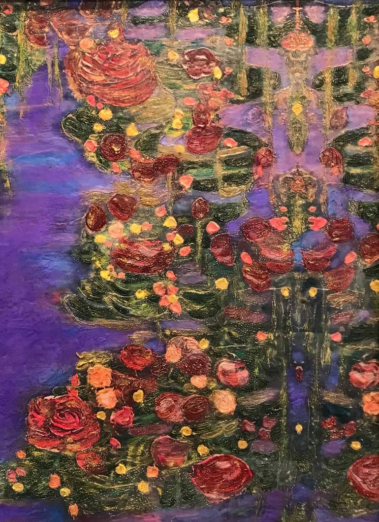 Original Abstract Botanic Painting by Deprise Brescia