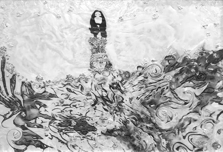 Original Abstract Women Painting by Deprise Brescia