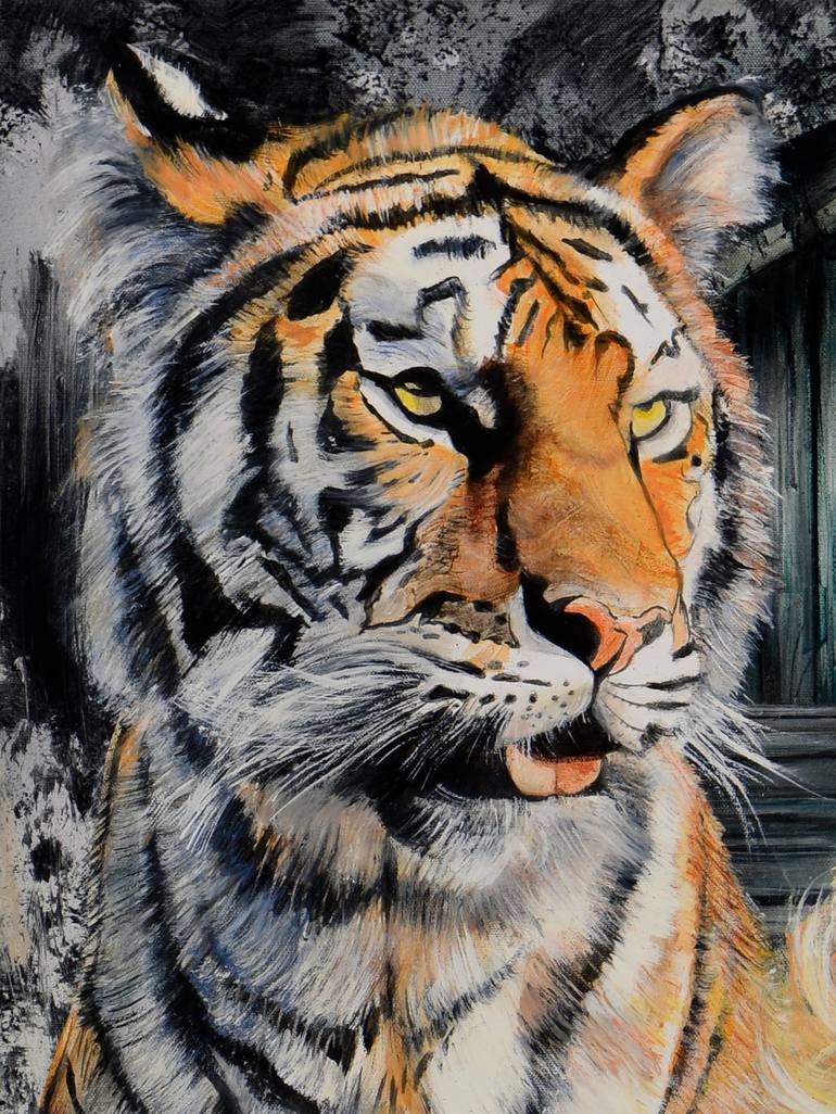 Original Abstract Family Painting by Stephen Harkola